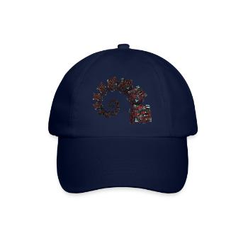 Goldener Schnitt Sci Fi Würfel - Baseballkappe - Blau/Blau - Vorne