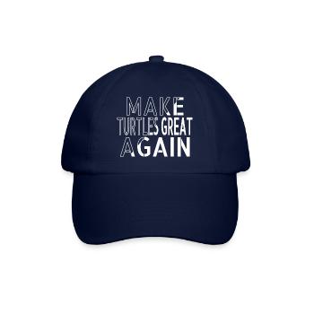 green fun awesome blue sea turtle gift idea - Baseball Cap - blue/blue - Front