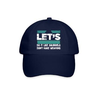 birthday quote peace sign hippie festival jokes - Baseballkappe - Blau/Blau - Vorne