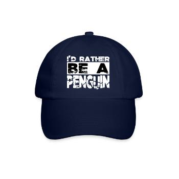 chinstrap penguin happy emperor penguin aotearoa - Baseballkappe - Blau/Blau - Vorne