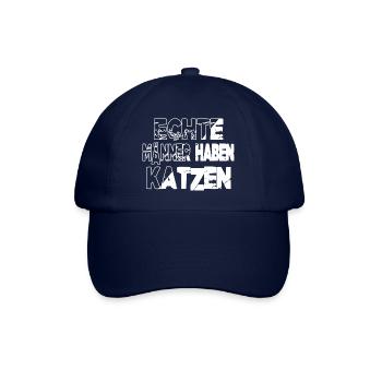großkatze spaß hauskatze geburtstagsgeschenk - Baseballkappe - Blau/Blau - Vorne