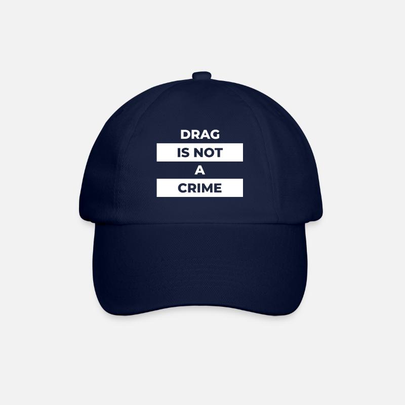 Drag n’est pas un crime (white print) - Casquette classique - bleu/bleu