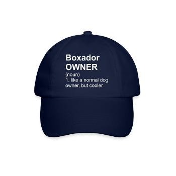 Boxador Owner I Boxer Labrador Mix - Baseballkappe - Blau/Blau - Vorne