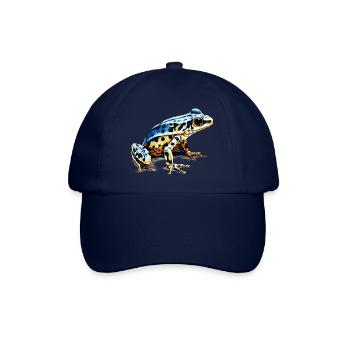 Pfeilgiftfrosch Amphibie als gefährlicher Frosch - Baseballkappe - Blau/Blau - Vorne