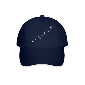 Trading de crypto-monnaies Bitcoin - Casquette classique - bleu/bleu - Devant