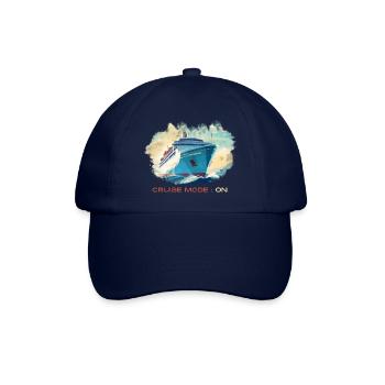 Mode croisière activé. Un motif élégant pour les vacances. - Casquette classique - bleu/bleu - Devant