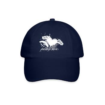 Farbklecks Couture Script - Baseballkappe - Blau/Blau - Vorne