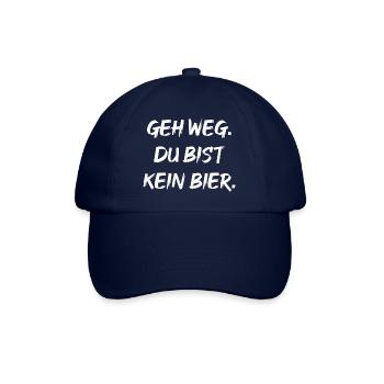 Bier Saufen Party Feiern Mallorca Spruch Sprüche - Baseballkappe - Blau/Blau - Vorne