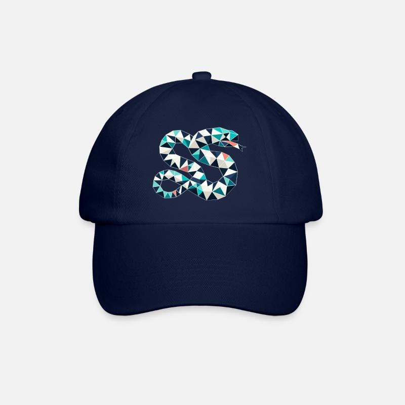 Schlange // snake - Baseballkappe - Blau/Blau