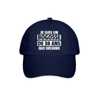 bogosse de 38 ans / cadeau anniversaire 38 ans - Casquette classique - bleu/bleu - Devant