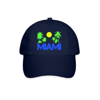 miami - Baseballkappe - Blau/Blau - Vorne