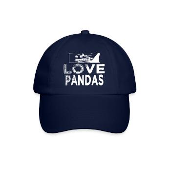 polar bear funny sayings funny panda happy - Baseballkappe - Blau/Blau - Vorne