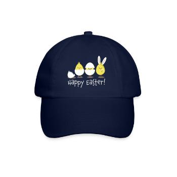 Happy Easter Chick Egg Easter Egg - Baseball Cap - blue/blue - Front