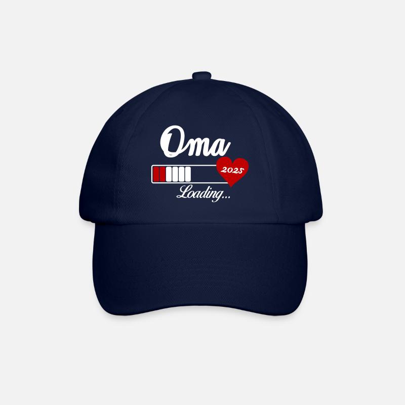 oma loading 2025 - Baseballkappe - Blau/Blau