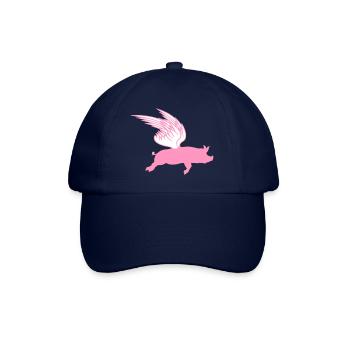 When Flying Wings Flying Pigs Can Fly - Baseball Cap - blue/blue - Front