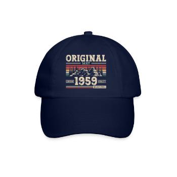 Original Mai 1959 Jahrgang 1959 Geburtstag 1959 - Baseballkappe - Blau/Blau - Vorne