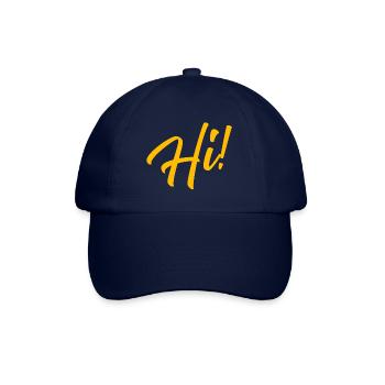 Hi! - Baseballkappe - Blau/Blau - Vorne