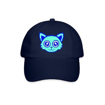 Cat Pet Animal Cute Little Kitten Friendly - Baseball Cap - blue/blue - Front