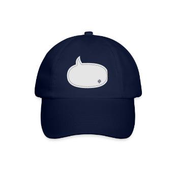 speech balloon patch - Baseballkappe - Blau/Blau - Vorne