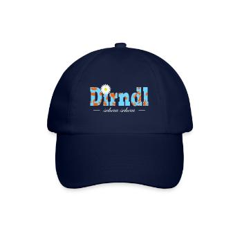 Dirndl schau schau Österreich Dialekt Wien - Baseballkappe - Blau/Blau - Vorne