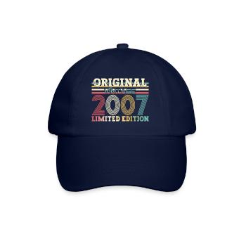 Original 2007 Vintage 2007 17th Birthday 2007 - Baseball Cap - blue/blue - Front