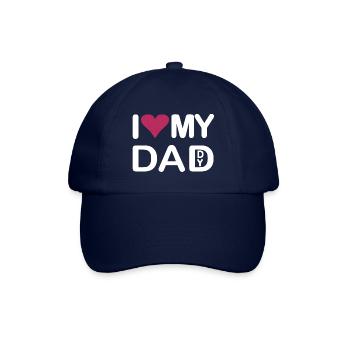 I love my Dad I love my Daddy - Baseball Cap - blue/blue - Front