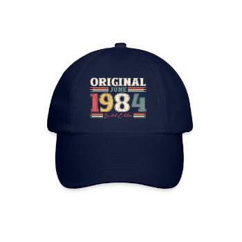 Original juin 1984 Né en 1984 40e anniversaire 84 - Casquette classique - bleu/bleu - Devant