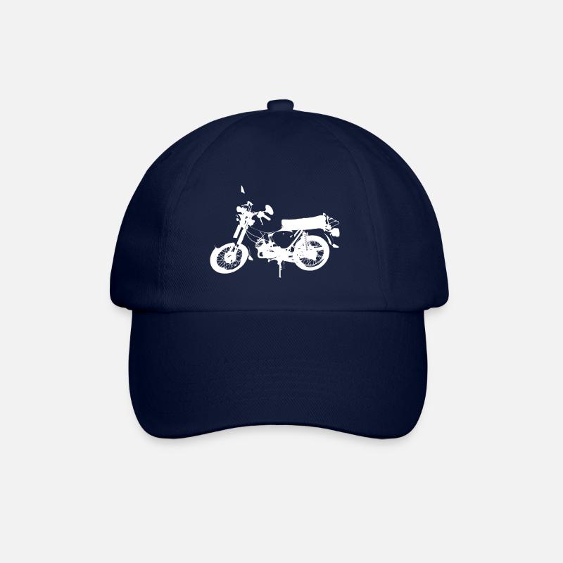 Simson S51 weiß - Baseballkappe - Blau/Blau