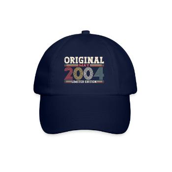 Original Mai 2004 Millésime 2004 Anniversaire 2004 - Casquette classique - bleu/bleu - Devant