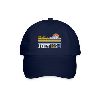 90th Birthday Original July 1934 Born 1934 - Baseball Cap - blue/blue - Front