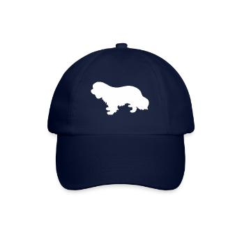 Cavalier King Charles Spaniel Silhouette - Baseballkappe - Blau/Blau - Vorne