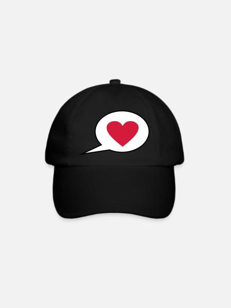 Ich liebe Dich - Baseballkappe - Schwarz/Schwarz