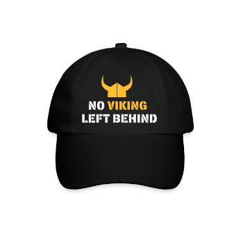 No Viking left behind! - Baseballkappe - Schwarz/Schwarz - Vorne