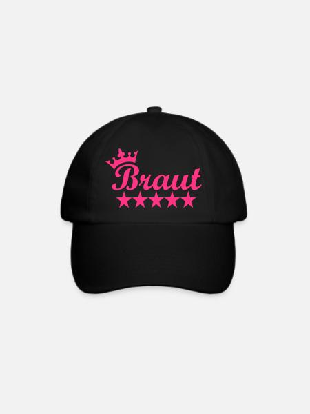 Braut - Baseballkappe - Schwarz/Schwarz