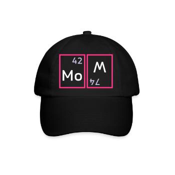 Mom (Molybdän, Wolfram verdreht) - Baseballkappe - Schwarz/Schwarz - Vorne