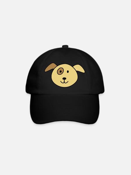 Cute dog - Baseballkappe - Schwarz/Schwarz