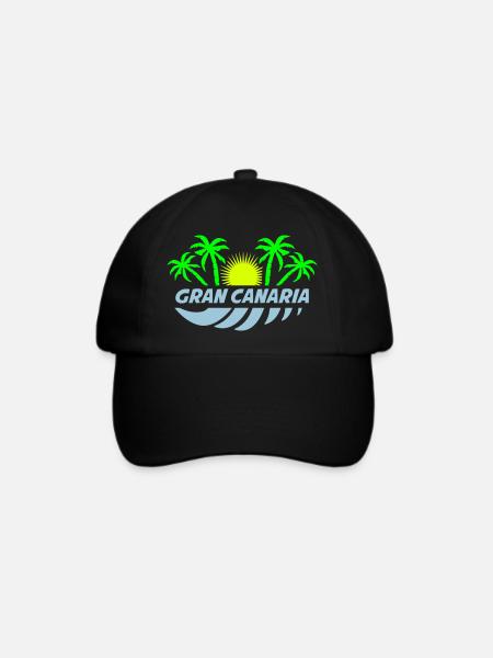 gran canaria - Baseballkappe - Schwarz/Schwarz