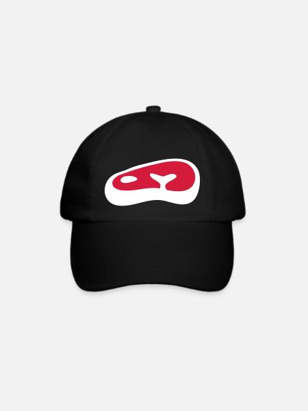 Steak - Baseballkappe - Schwarz/Schwarz