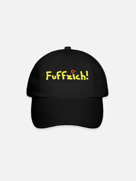fuffzich 50 - Baseballkappe - Schwarz/Schwarz