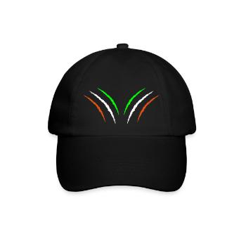krallen irland 2 - Baseballkappe - Schwarz/Schwarz - Vorne
