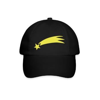 Sternschnuppe - Baseballkappe - Schwarz/Schwarz - Vorne