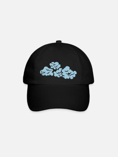Wolke - Baseballkappe - Schwarz/Schwarz