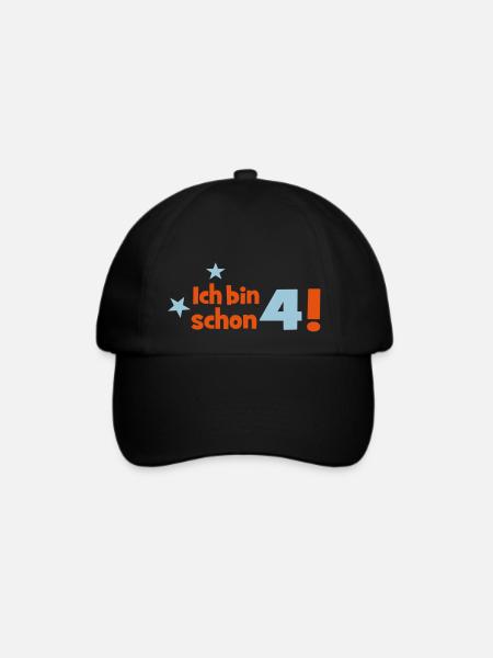 4 - Baseballkappe - Schwarz/Schwarz