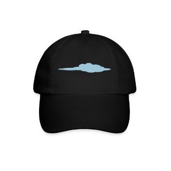 Wolke - Baseballkappe - Schwarz/Schwarz - Vorne