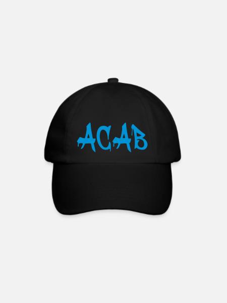 Acab - Baseballkappe - Schwarz/Schwarz