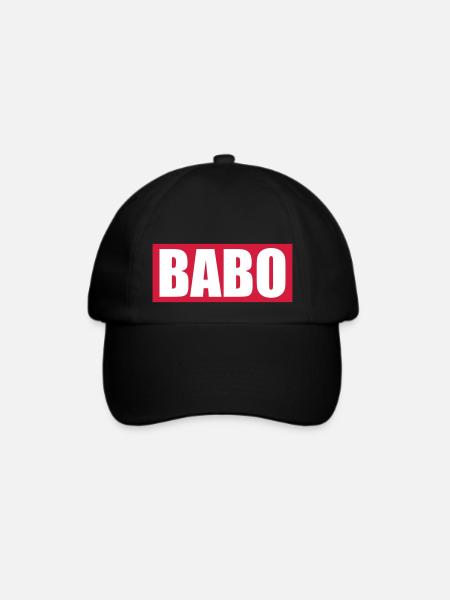 BABO - Baseballkappe - Schwarz/Schwarz
