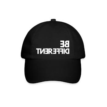 Be Different - Baseballkappe - Schwarz/Schwarz - Vorne