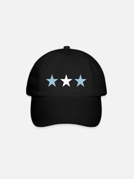 Argentinien - Baseballkappe - Schwarz/Schwarz