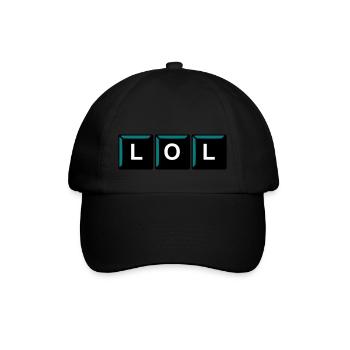 Lol - Baseballkappe - Schwarz/Schwarz - Vorne