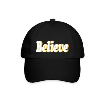 Believe - Baseballkappe - Schwarz/Schwarz - Vorne